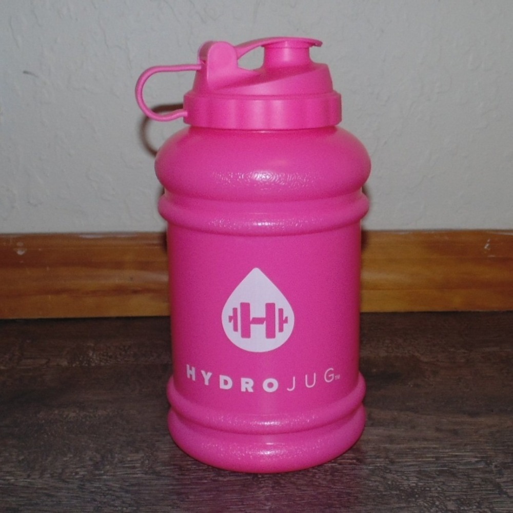 HydroJug Classic Water Bottle Unisex 64 oz Pink Excellent Half Gallon Gym Jug